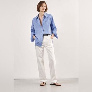 SOLD. Nili Lotan Cream Carpenter Jeans 27 Calvin